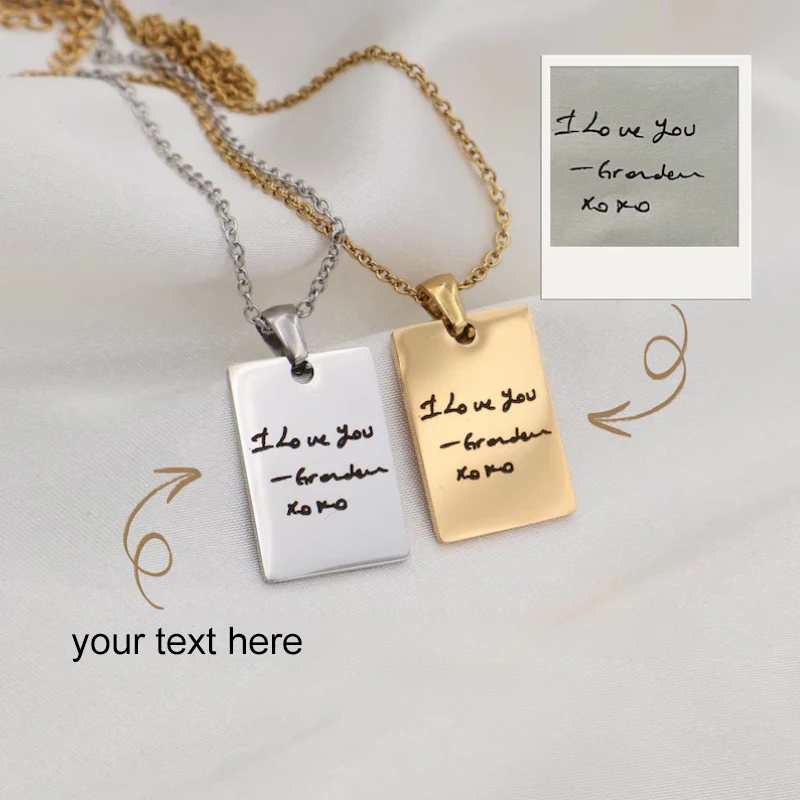 Custom Stainless Steel Necklace Engraved Name Photo Text Pendant Fashion Personalized Birthday Gift for Women Men
Custom Stainless Steel Necklace Engraved Name Photo Text Pendant Fashion Personalized Birthday Gift for Women Men 