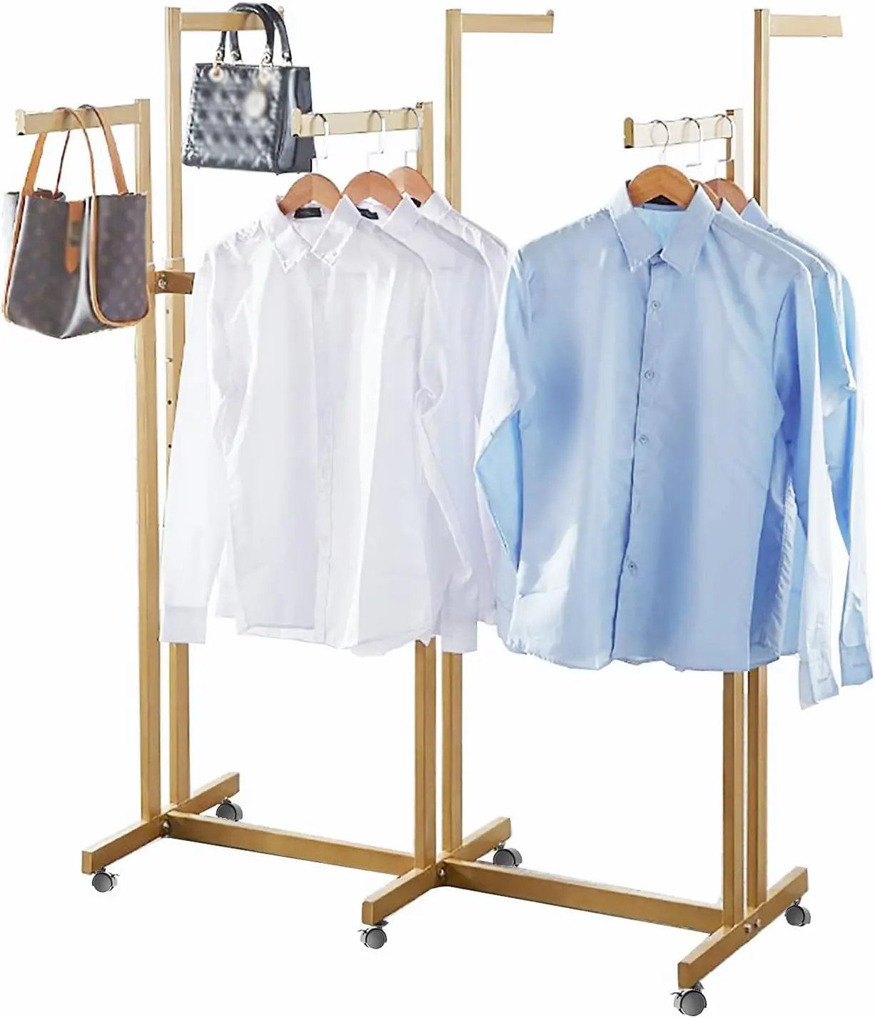 Floor Standing Metal Garment Rack - Heavy Retail Display Racks With Wheels, 6 Arms Clothing Rack, Square Tubing Portable
Floor Standing Metal Garment Rack - Heavy Retail Display Racks With Wheels, 6 Arms Clothing Rack, Square Tubing Portable