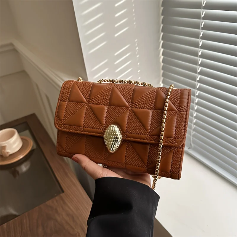 New Solid Color Shoulder Chain Bag, Elegant All-Match Solid Color Flap Crossbody Purse For Women
New Solid Color Shoulder Chain Bag, Elegant All-Match Solid Color Flap Crossbody Purse For Women