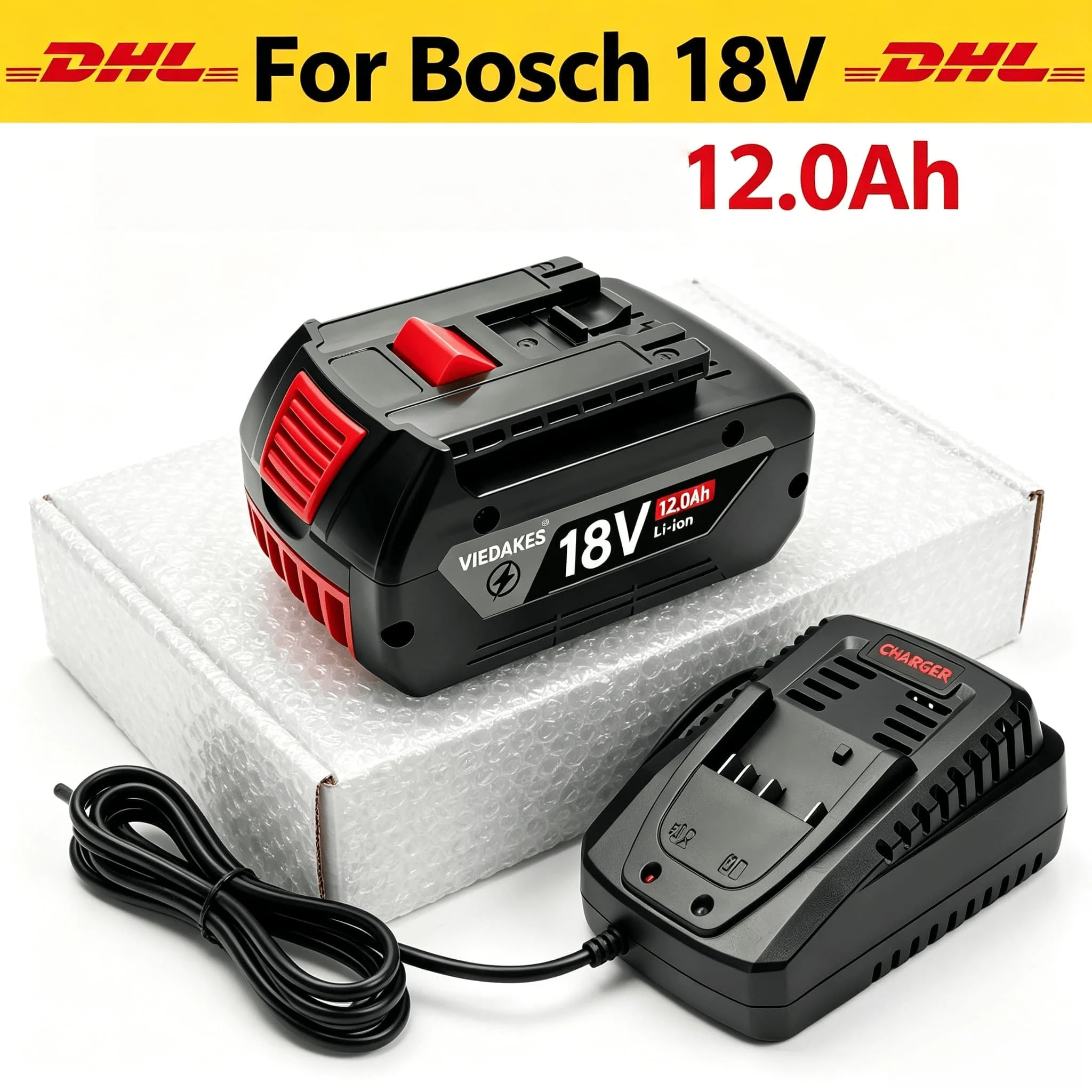18V For Bosch Rechargeable Pack 10.0Ah GBA18V Applicable GDS18V-400 GBH18V Impact Tool Special Battery for Bosch Akku Batterie
18V For Bosch Rechargeable Pack 10.0Ah GBA18V Applicable GDS18V-400 GBH18V Impact Tool Special Battery for Bosch Akku Batterie