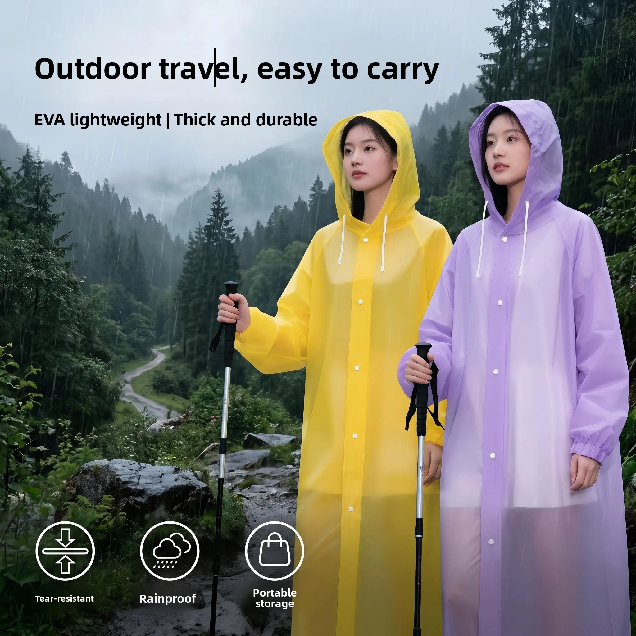 Ultra-Light Portable Hiking Raincoat 2026 New Full-Body Thickened Extended Outdoor Mountain Climbing Rainwear Summer Travel
Ultra-Light Portable Hiking Raincoat 2026 New Full-Body Thickened Extended Outdoor Mountain Climbing Rainwear Summer Travel