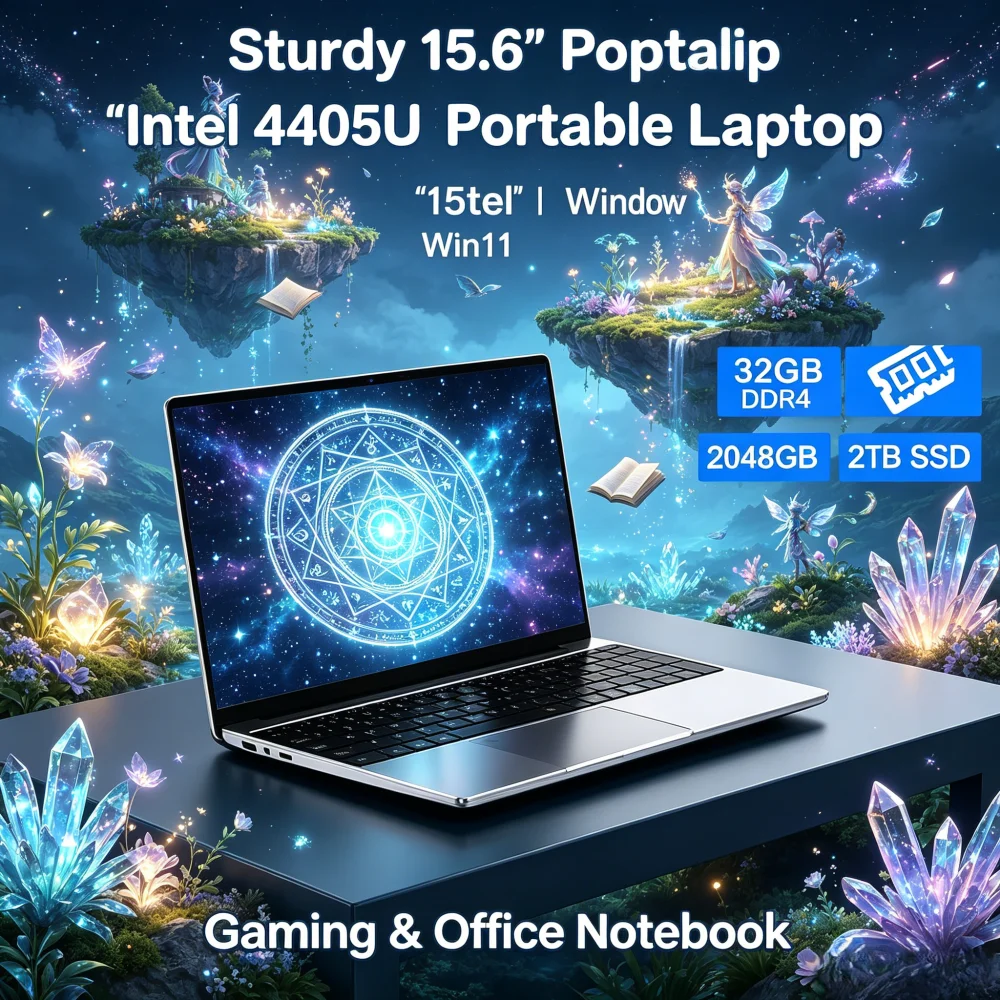 Sturdy 15.6" Portable Laptop Intel 4405U Win11 32GB DDR4 2TB SSD Gaming Office Notebook
Sturdy 15.6" Portable Laptop Intel 4405U Win11 32GB DDR4 2TB SSD Gaming Office Notebook