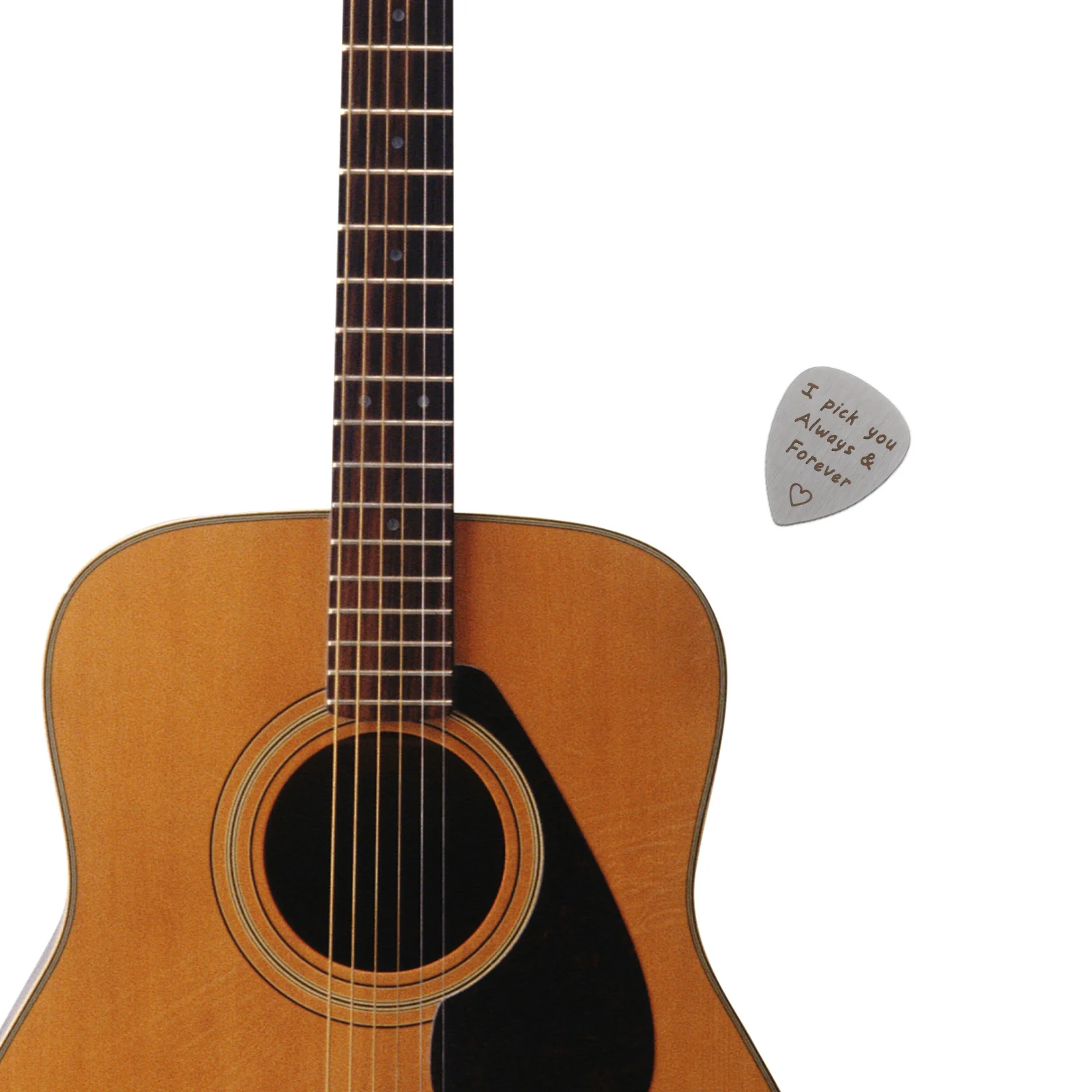 High Quality Guitar Pick 316 Titanium Steel Precision Carved I Pick You Letter Smooth Finish for Professional Guitar Bass
High Quality Guitar Pick 316 Titanium Steel Precision Carved I Pick You Letter Smooth Finish for Professional Guitar Bass