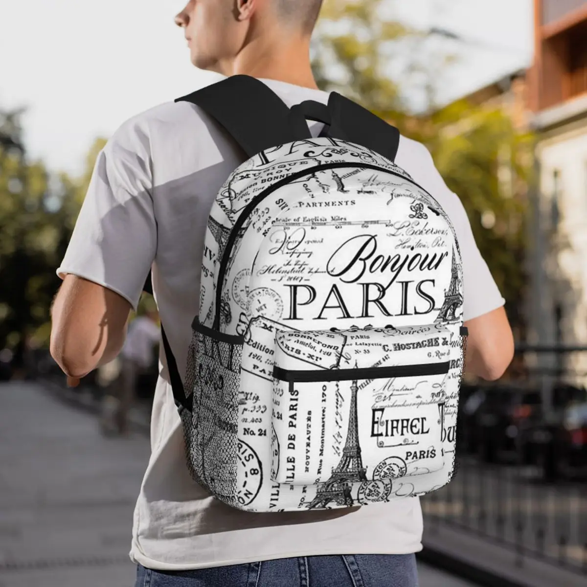 Paris Eiffel Tower Backpack Daypack Large Capacity Children BookBag School Bag Shoulder Bags for Men Women
Paris Eiffel Tower Backpack Daypack Large Capacity Children BookBag School Bag Shoulder Bags for Men Women