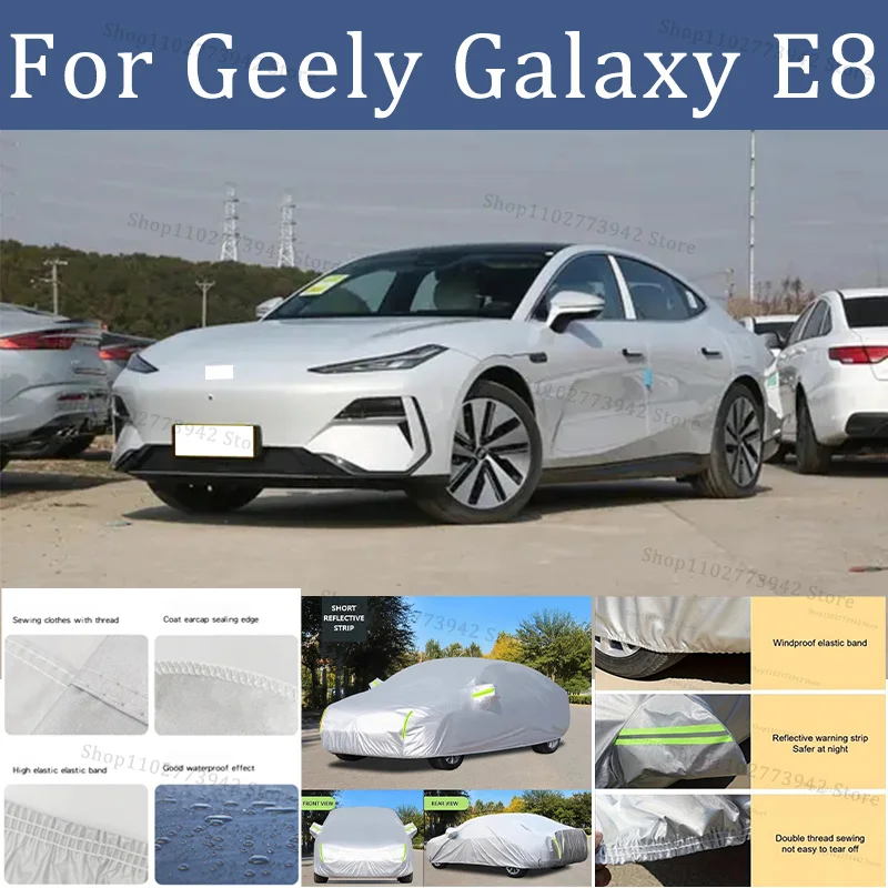Автомобильный чехол для Geely Galaxy E8, автомобильные солнцезащитные козырьки, автомобильный солнцезащитный козырек, внешний автомобильный чехол, уличная защита, тент для автомобиля
Автомобильный чехол для Geely Galaxy E8, автомобильные солнцезащитные козырьки, автомобильный солнцезащитный козырек, внешний автомобильный чехол, уличная защита, тент для автомобиля