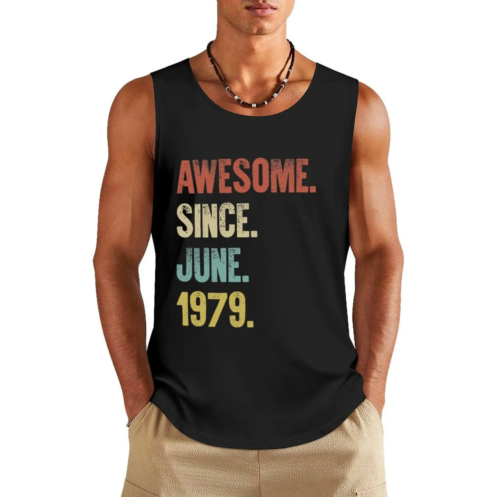 Retro Vintage 40th Birthday Awesome Since June 1979 Tank Top anime top sleeveless tshirts for men sports t-shirts for men
Retro Vintage 40th Birthday Awesome Since June 1979 Tank Top anime top sleeveless tshirts for men sports t-shirts for men