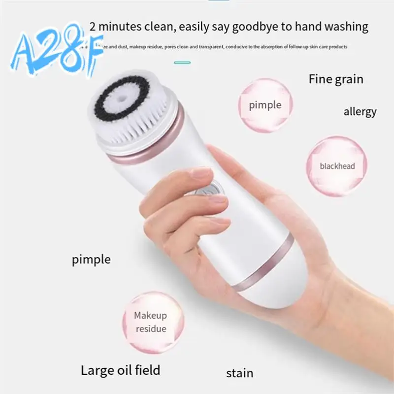 A28F-Silicone Facial Cleanser Brush Electric Face Cleansing Device Deep Pore Cleaning
A28F-Silicone Facial Cleanser Brush Electric Face Cleansing Device Deep Pore Cleaning