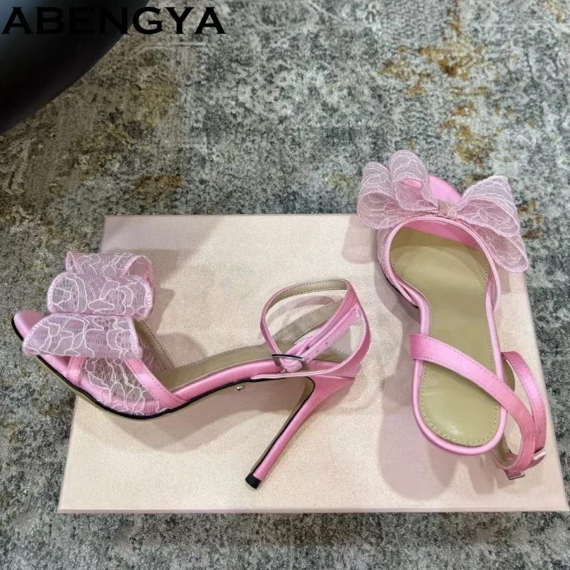 Summer Lace Bowknot High Heel Pumps Women's Wedding Party Shoes Open Toe Slingback Sandals Women Gladiator Shoes Ladies 2026
Summer Lace Bowknot High Heel Pumps Women's Wedding Party Shoes Open Toe Slingback Sandals Women Gladiator Shoes Ladies 2026