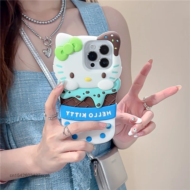 Sanrio Hello Kitty 3D Cute Ice Cream Design Phone Case Suitable For 12 13 14 15 Promax Soft Niche Trendy Anti Drop Phone Cover
Sanrio Hello Kitty 3D Cute Ice Cream Design Phone Case Suitable For 12 13 14 15 Promax Soft Niche Trendy Anti Drop Phone Cover