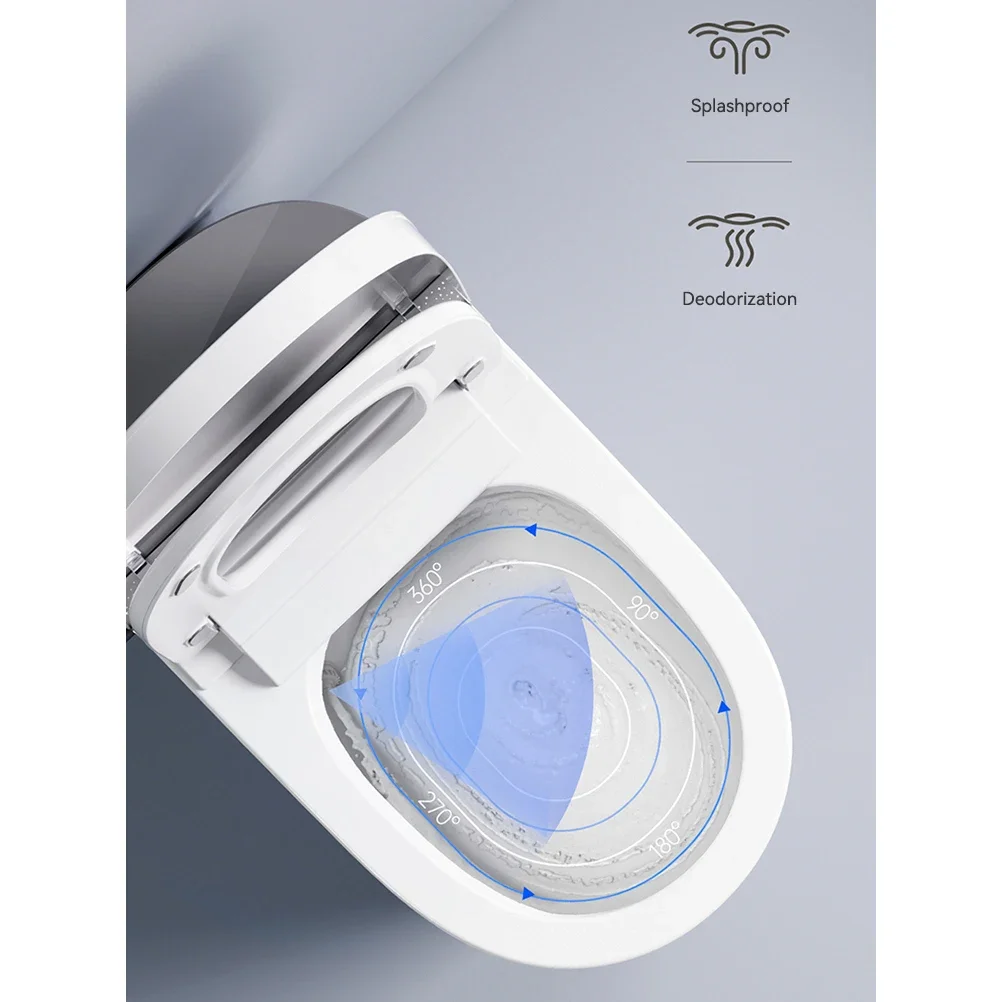 Luxury Bathroom Intelligent Flushing Bult-in Water Tank Modern One Piece Ceramic Smart Bidet Toilet
Luxury Bathroom Intelligent Flushing Bult-in Water Tank Modern One Piece Ceramic Smart Bidet Toilet