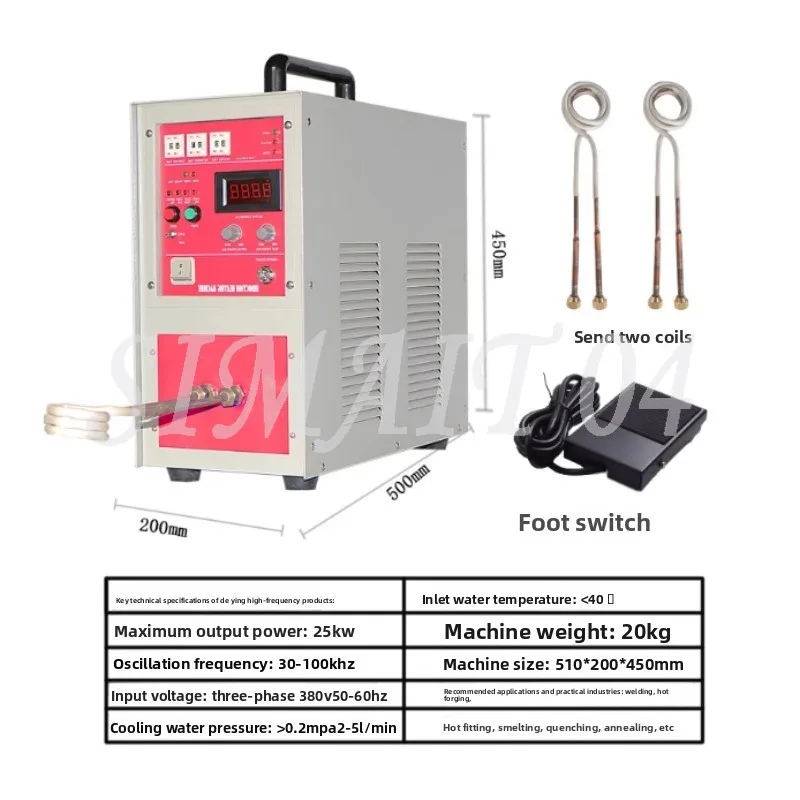 25KW 30-100KHz High Frequency Induction Heater Furnace ZVS Induction Heater Silver Gold Melting Furnace with CE
25KW 30-100KHz High Frequency Induction Heater Furnace ZVS Induction Heater Silver Gold Melting Furnace with CE