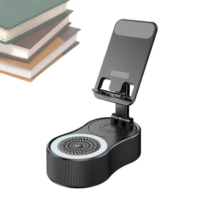 Phone Stand With Speaker Wireless Speaker With Charging Function Adjustable Phone Holder With Ambient LED Light For College Dorm
Phone Stand With Speaker Wireless Speaker With Charging Function Adjustable Phone Holder With Ambient LED Light For College Dorm