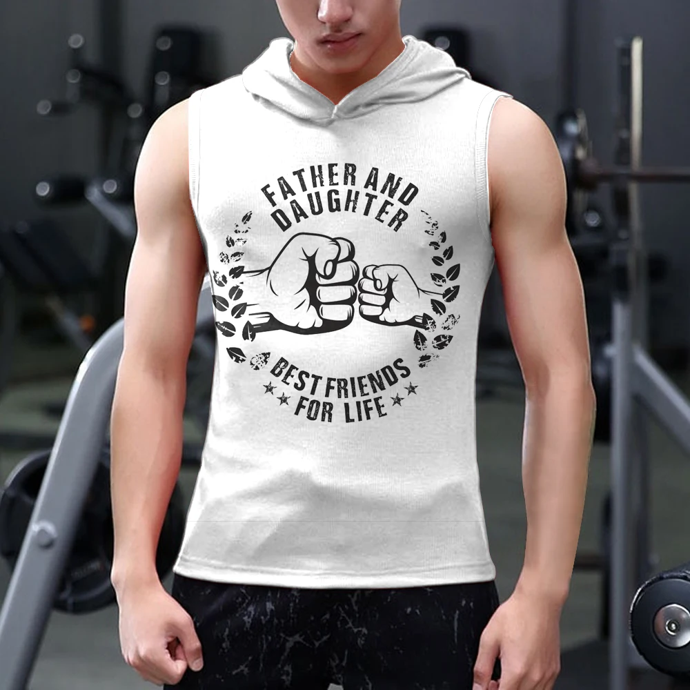 2025 Summer trend hooded vest 3D letter print fashion breathable retro simple leisure fitness outdoor men's sleeveless T-shirt
2025 Summer trend hooded vest 3D letter print fashion breathable retro simple leisure fitness outdoor men's sleeveless T-shirt