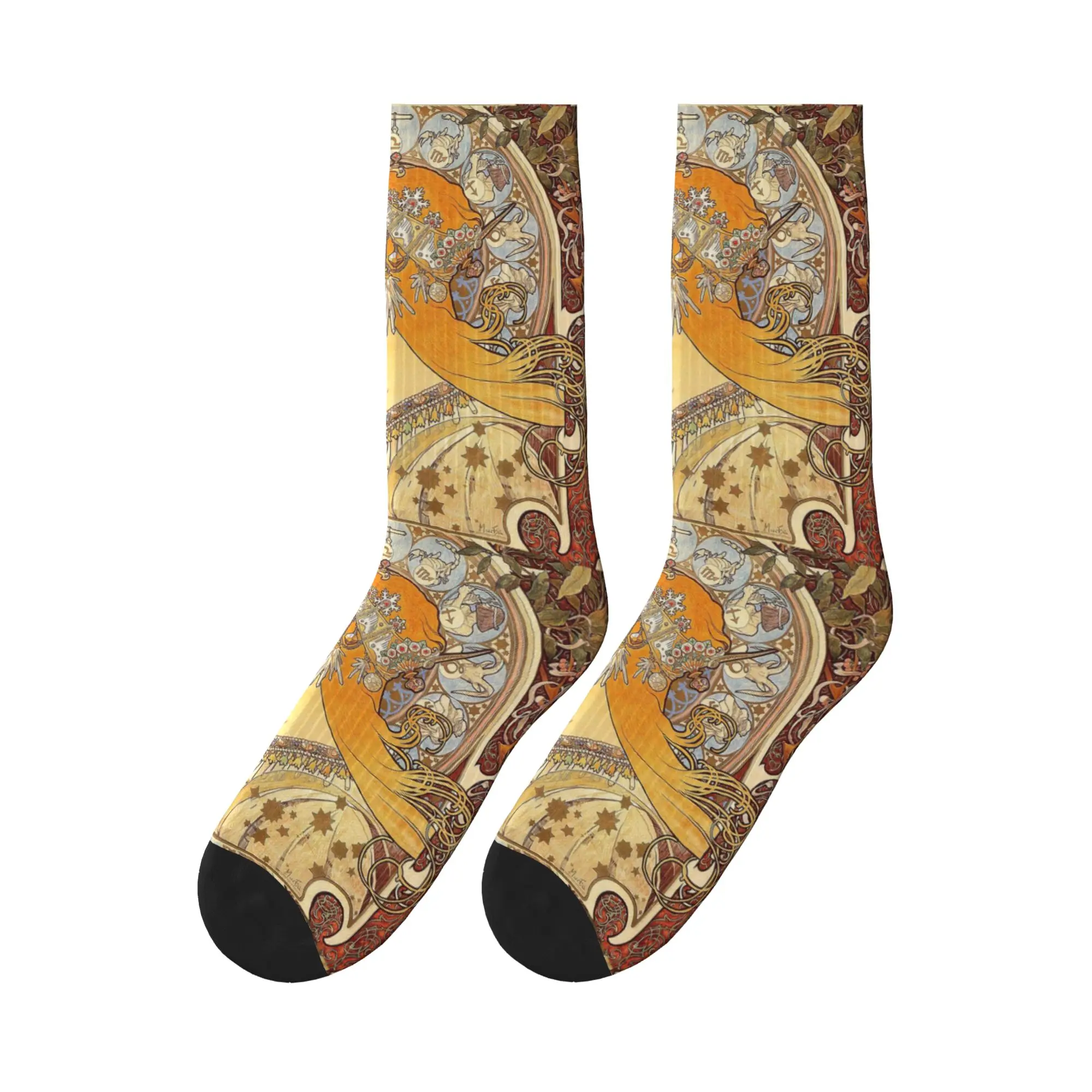 Alphonse Mucha Zodiac Art Nouveau Woman Sports Socks Sweat Absorbing Stockings All Season Long Socks for Unisex Birthday Present
Alphonse Mucha Zodiac Art Nouveau Woman Sports Socks Sweat Absorbing Stockings All Season Long Socks for Unisex Birthday Present