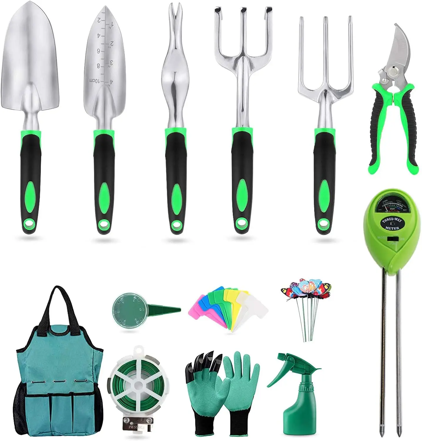 Czx Garden Tool Sets 28Pcs Garden Hand Tool Kit With 3 In 1 Soil Moisture Meter Heavy Duty Aluminum Pruning Shears Tool Bag
Czx Garden Tool Sets 28Pcs Garden Hand Tool Kit With 3 In 1 Soil Moisture Meter Heavy Duty Aluminum Pruning Shears Tool Bag