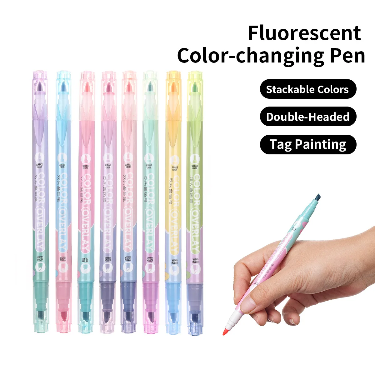 Ручка-хайлайтер Macaron, студенческий цветной маркер для ключей, двойная головка, 16-цветная ручка для рисования
Ручка-хайлайтер Macaron, студенческий цветной маркер для ключей, двойная головка, 16-цветная ручка для рисования