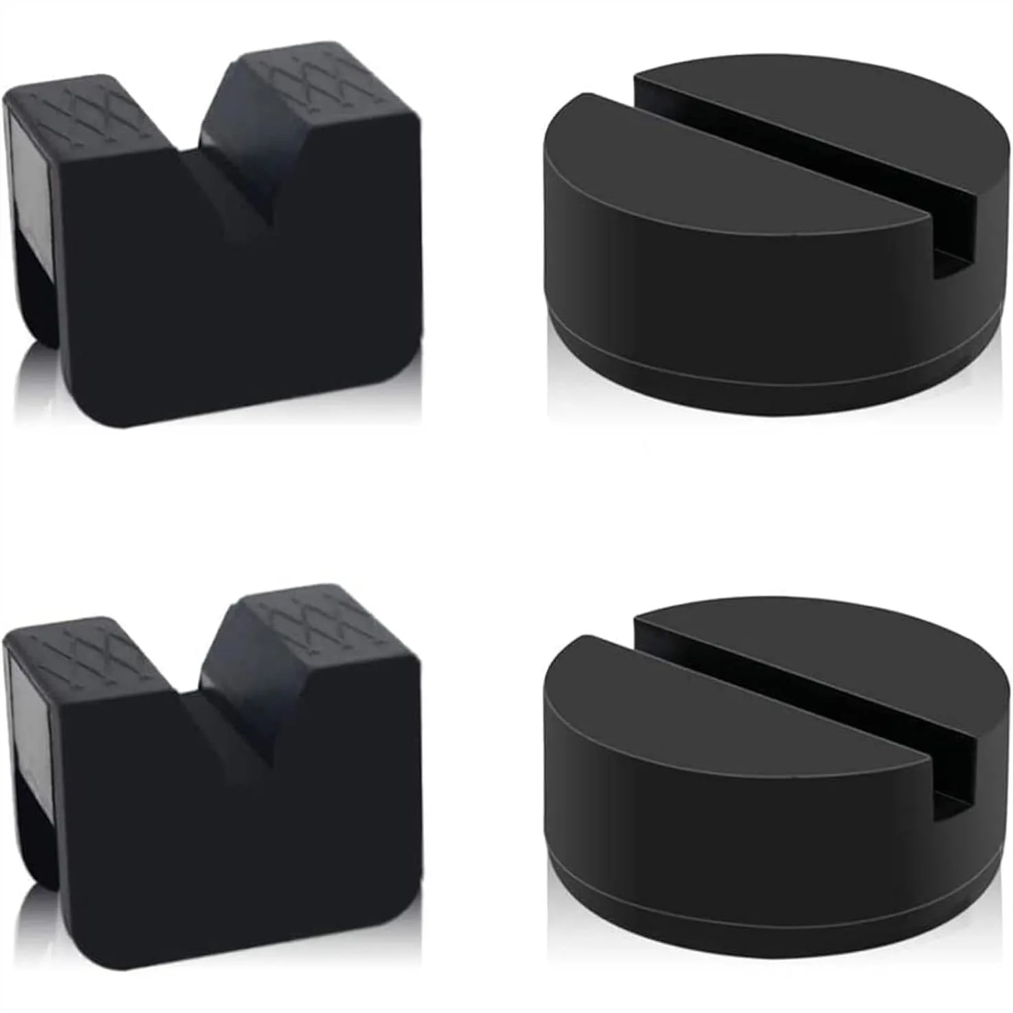2 Types Jack Stand Pads 3 Ton Universal Rubber Slotted Frame Rail Protector for Jack Stand (4 Pack)
2 Types Jack Stand Pads 3 Ton Universal Rubber Slotted Frame Rail Protector for Jack Stand (4 Pack)