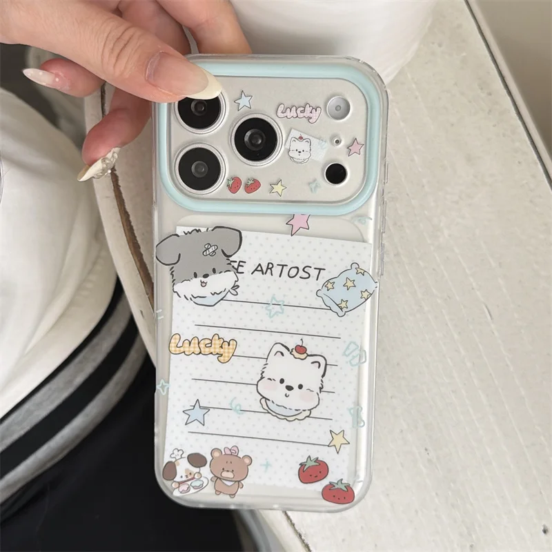 Korean Ins Puppy Print Clear Case For iPhone 15 16 17 Pro Max Cute With Mint Lens Frame Shockproof Cover For Girls
Korean Ins Puppy Print Clear Case For iPhone 15 16 17 Pro Max Cute With Mint Lens Frame Shockproof Cover For Girls