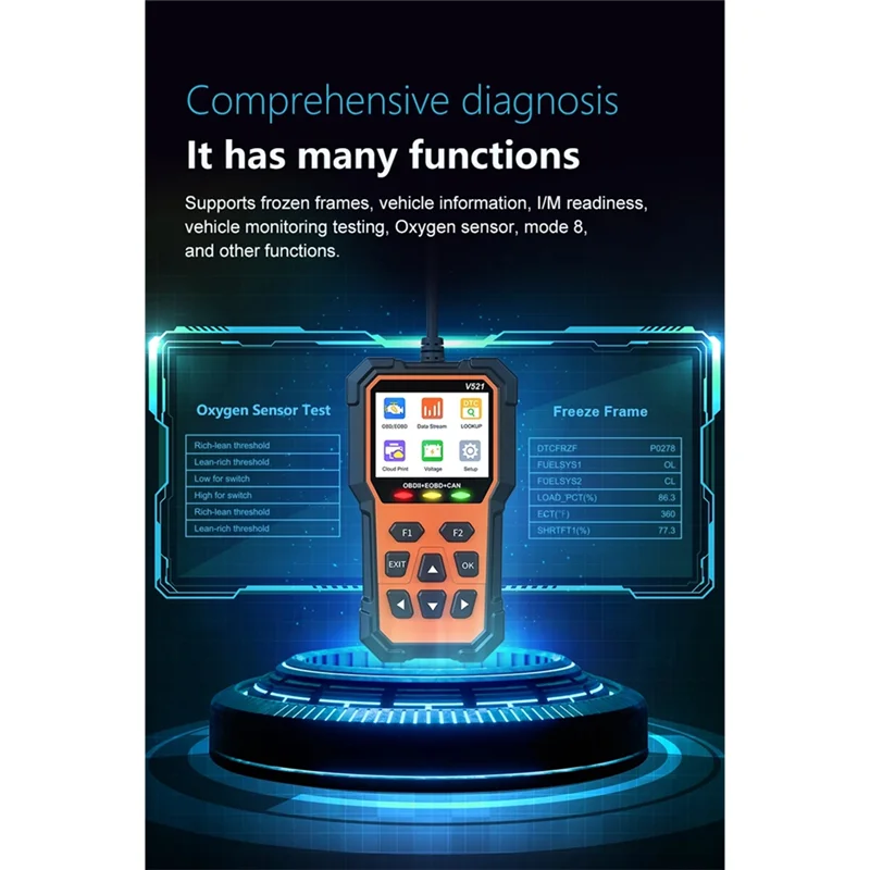 Считыватель кодов неисправностей двигателя Автомобильный инструмент для устранения проблем OBD2/EOBD для автомобилей
Считыватель кодов неисправностей двигателя Автомобильный инструмент для устранения проблем OBD2/EOBD для автомобилей