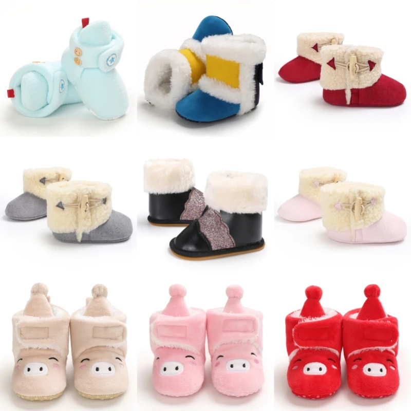 Novo Inverno Baby Snow Boots Cotton Warm Soft Sole First Walking Shoes for Newborn Girls 0-18 Months
Novo Inverno Baby Snow Boots Cotton Warm Soft Sole First Walking Shoes for Newborn Girls 0-18 Months