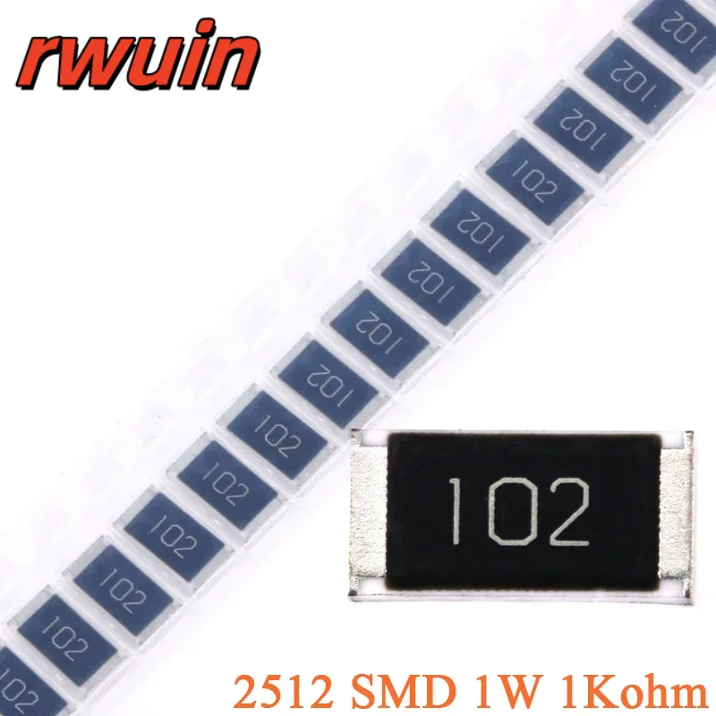 100 шт./10 шт. 1 кОм SMD чип-резистор 2512 1 Вт 1KR 1 К 1000 Ом 102 5% комплект сопротивления
100 шт./10 шт. 1 кОм SMD чип-резистор 2512 1 Вт 1KR 1 К 1000 Ом 102 5% комплект сопротивления