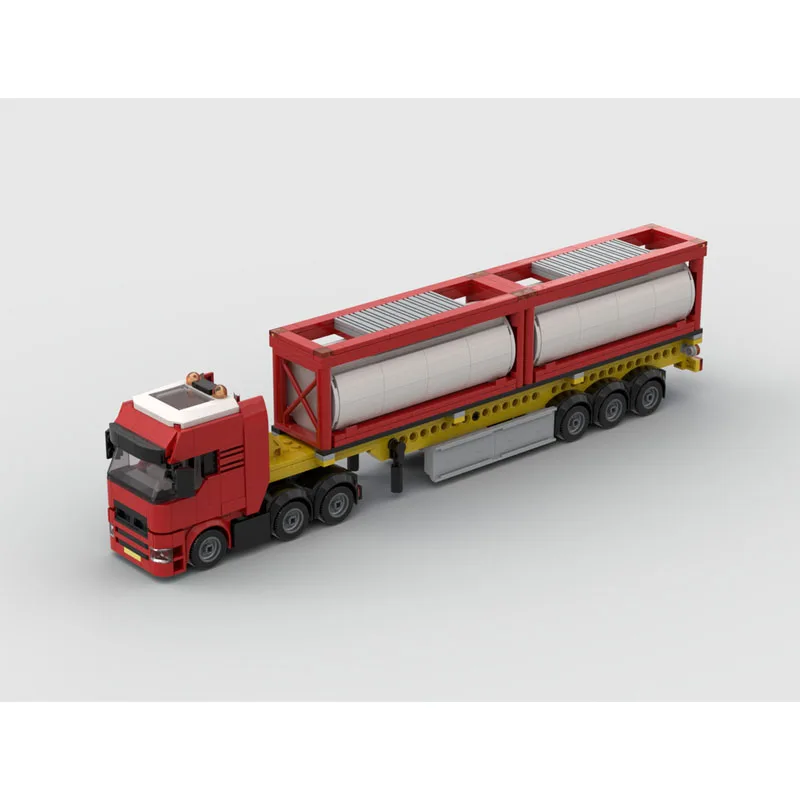 MOC-255232 New Mini Semi-Truck Building Block Model with Tank, 686 Parts, Boys' and Children's Birthday and Christmas Toy Gift
MOC-255232 New Mini Semi-Truck Building Block Model with Tank, 686 Parts, Boys' and Children's Birthday and Christmas Toy Gift