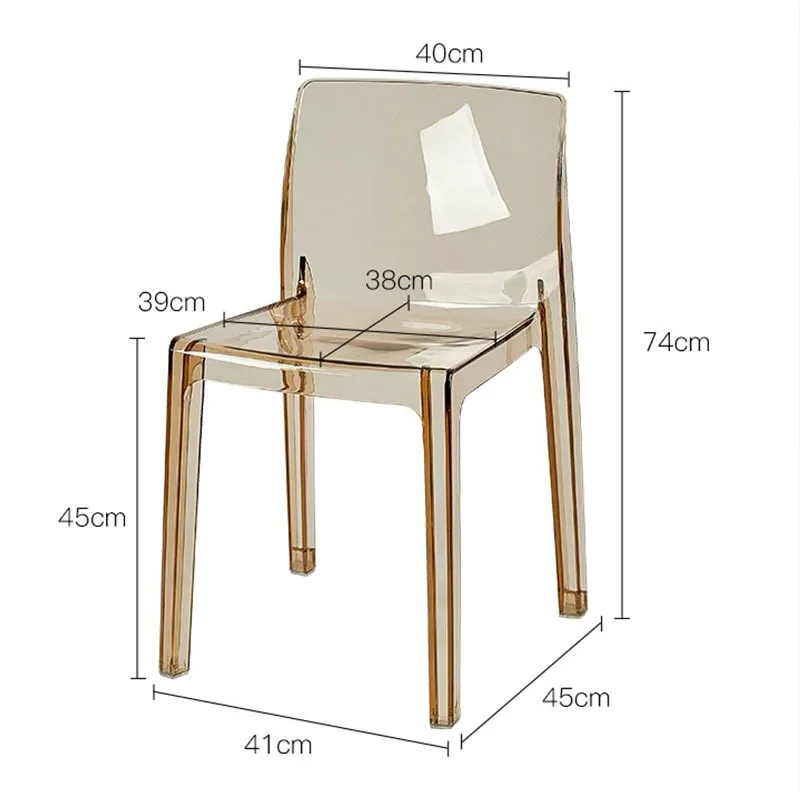 Transparent acrylic dining chair ins Internet celebrity cafe back chair
Transparent acrylic dining chair ins Internet celebrity cafe back chair
