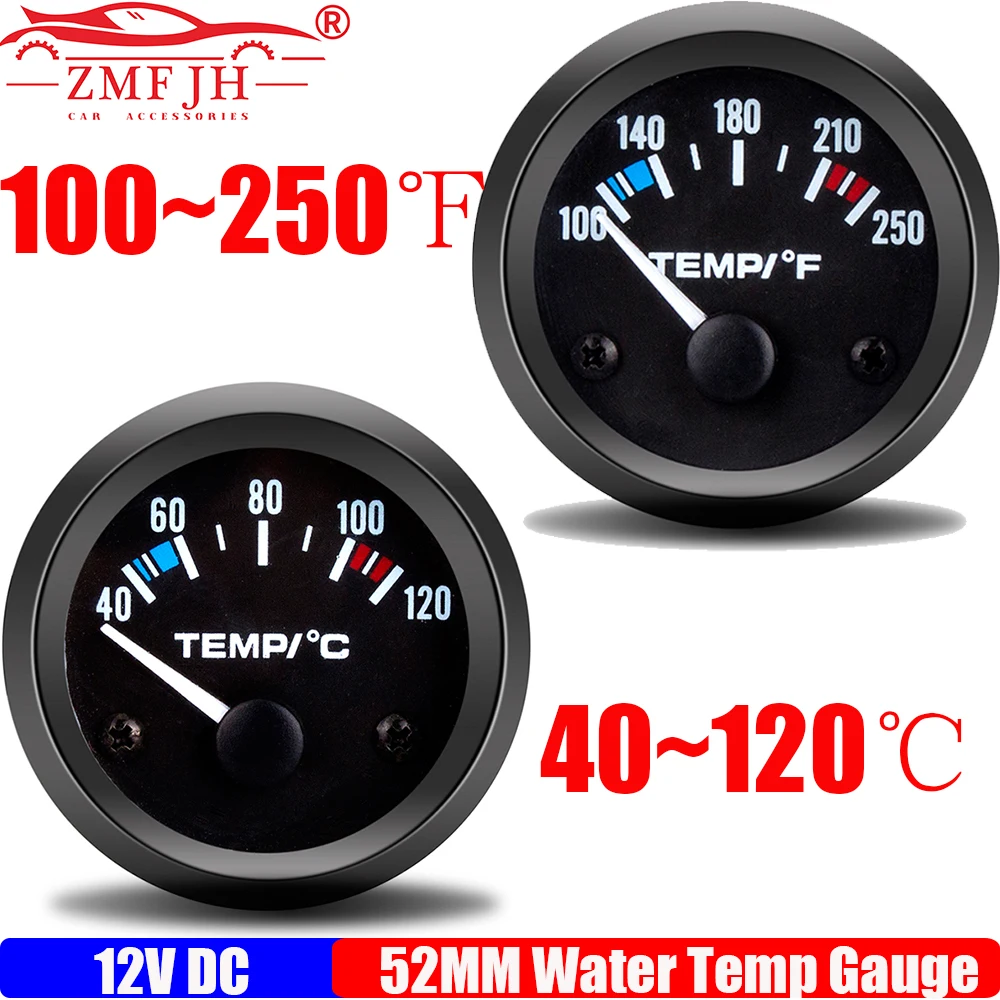 Auto 2"52MM Water Temperature Gauge with Sensor 10MM Bracket WHITE LED Light for Petrol Racing Car 12V 40-120℃,100-250℉ Optional
Auto 2"52MM Water Temperature Gauge with Sensor 10MM Bracket WHITE LED Light for Petrol Racing Car 12V 40-120℃,100-250℉ Optional