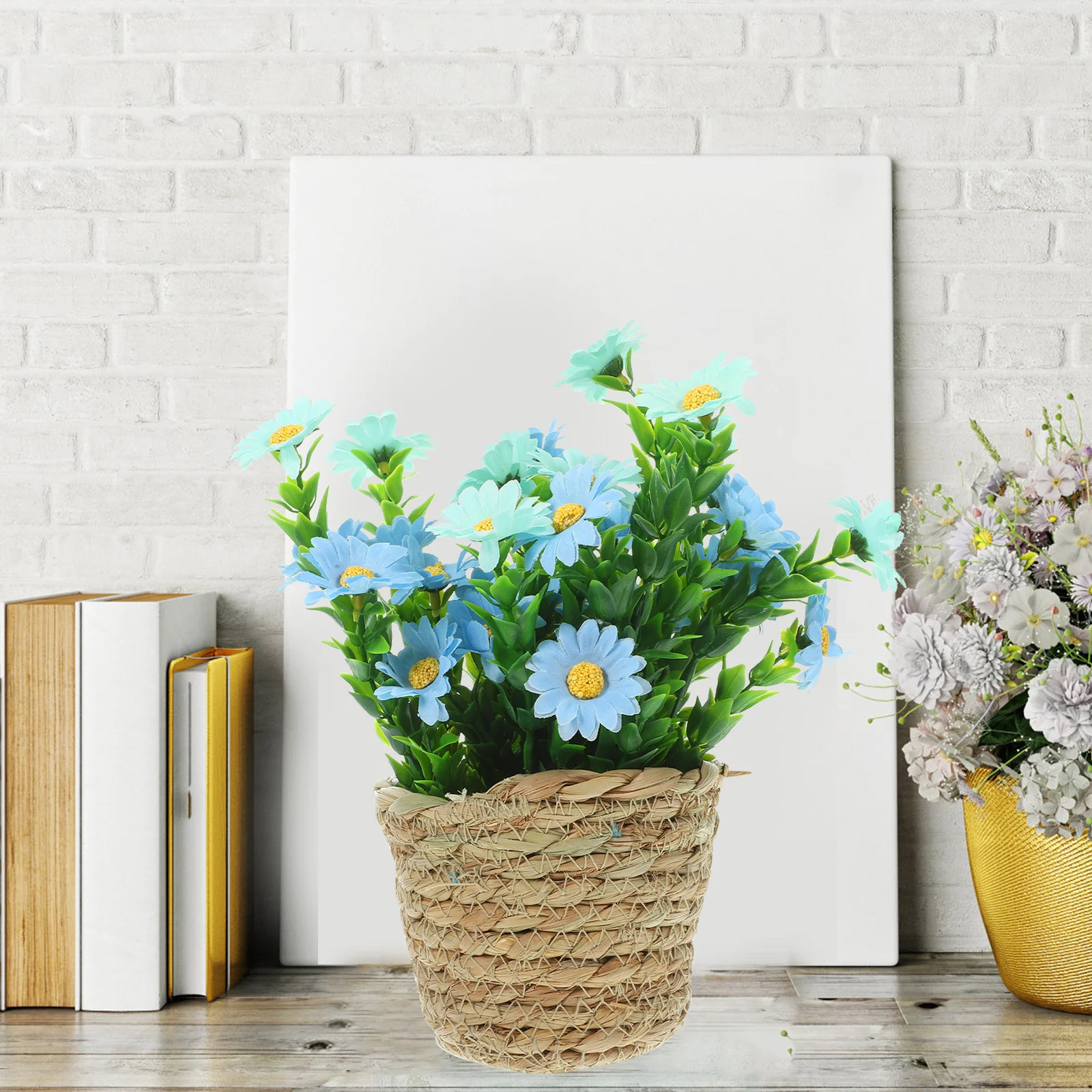 Artificial Potted Plant Decor Rattan Base Silk Flowers Lifelike Fake Bonsai For Home Office Desk Table Indoor Use
Artificial Potted Plant Decor Rattan Base Silk Flowers Lifelike Fake Bonsai For Home Office Desk Table Indoor Use