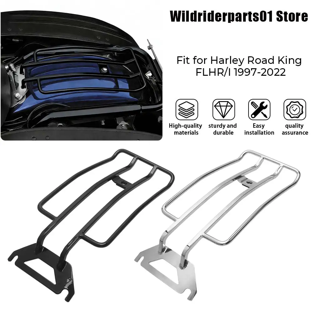 1PC Motorcycle Part Rear Luggage Rack Black/Chrome Heavy Duty Metal For Harley Davidson Electra Glide Standard-FLHTC 1998-2006
1PC Motorcycle Part Rear Luggage Rack Black/Chrome Heavy Duty Metal For Harley Davidson Electra Glide Standard-FLHTC 1998-2006