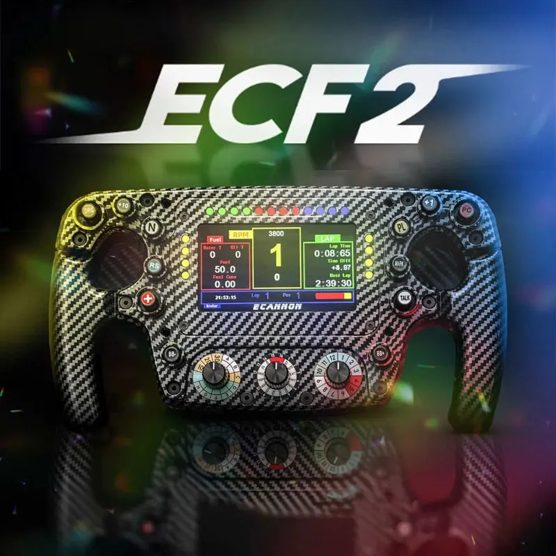 Рулевое колесо ECANNON ECF2 Formula для Logitech Fanatec Thrustmaster F1, гоночный симулятор, игровое управление
Рулевое колесо ECANNON ECF2 Formula для Logitech Fanatec Thrustmaster F1, гоночный симулятор, игровое управление