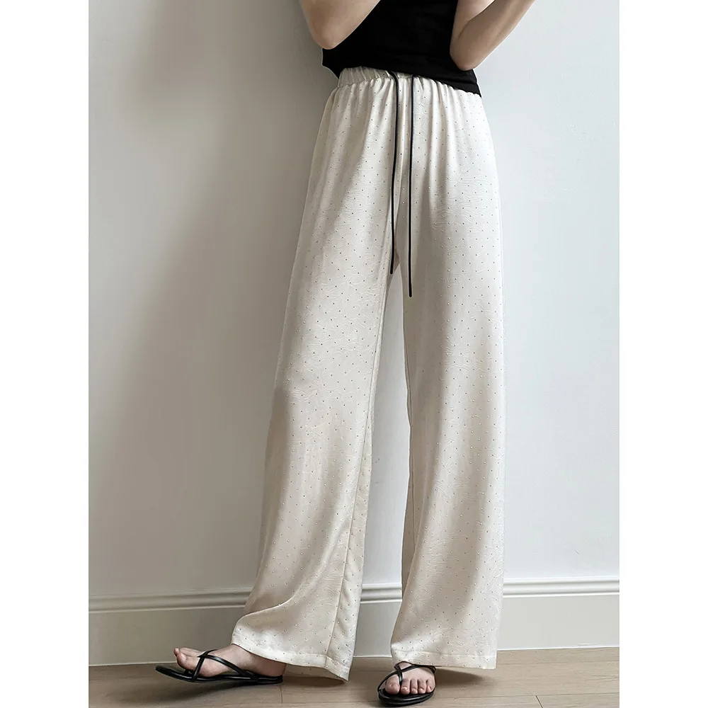 Women Clothes Advanced Sense Temperament Straight Pants 2024 Summer New Fashion Comfortable Elastic Waist Loose Casual Pants
Women Clothes Advanced Sense Temperament Straight Pants 2024 Summer New Fashion Comfortable Elastic Waist Loose Casual Pants