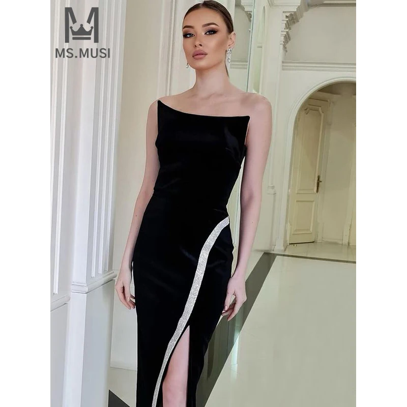 MSMUSI 2024 New Fashion Women Sexy Solid Strapless Sleeveless Backless Bodycon Party Club Event Slit Slim Midi Dress Vestidos
MSMUSI 2024 New Fashion Women Sexy Solid Strapless Sleeveless Backless Bodycon Party Club Event Slit Slim Midi Dress Vestidos