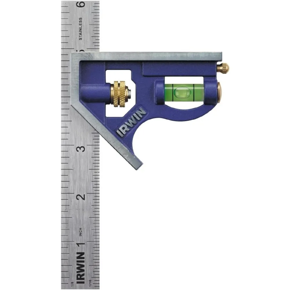 Tools Combination Square, Metal-Body, 6-Inch (1794468), Blue
Tools Combination Square, Metal-Body, 6-Inch (1794468), Blue