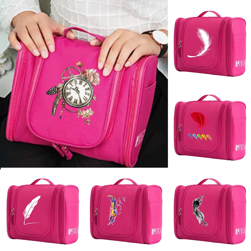 Zipper Make Up Case Waterproof Handbag MakeUp Bag Cosmetic Bags Women Hook Up Wash Pouch Travel oiletry Organizer Feather Print
Zipper Make Up Case Waterproof Handbag MakeUp Bag Cosmetic Bags Women Hook Up Wash Pouch Travel oiletry Organizer Feather Print
