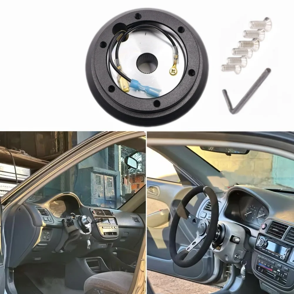 Aluminum Alloy Steering Wheel Hub Adapter For FOR Honda For ACURA Accord Civic Odyssey with Exact 58 5 80 99mm Size
Aluminum Alloy Steering Wheel Hub Adapter For FOR Honda For ACURA Accord Civic Odyssey with Exact 58 5 80 99mm Size