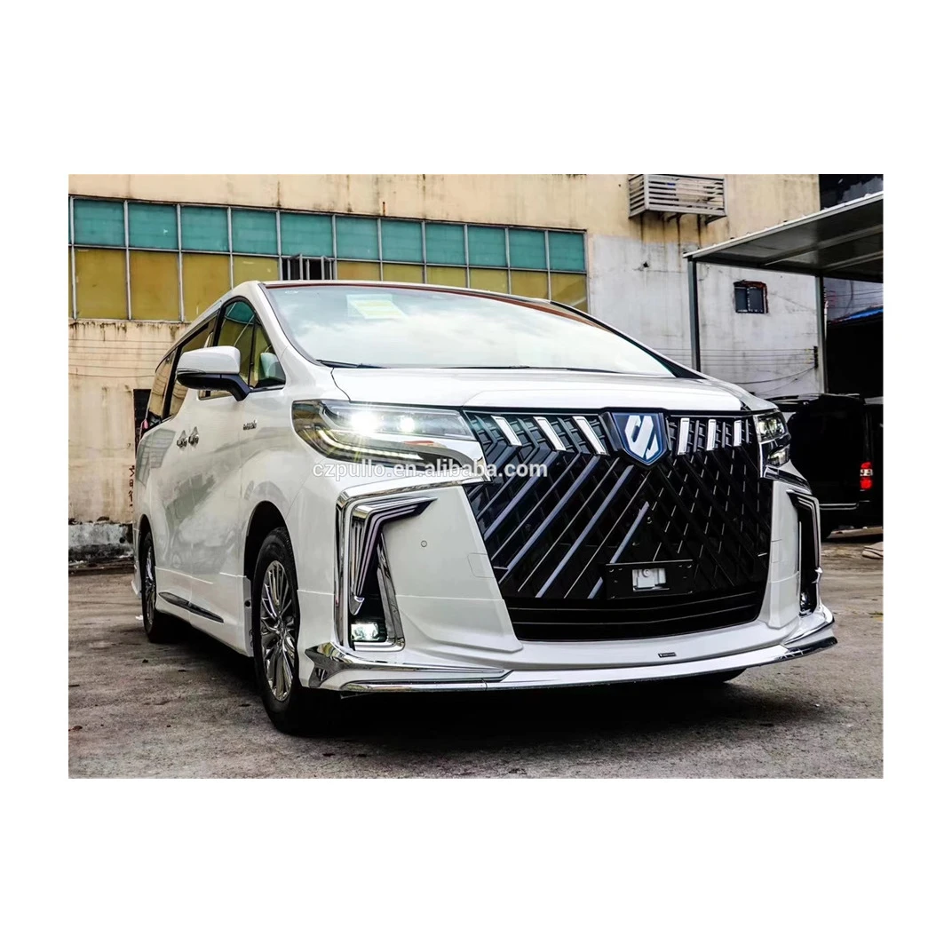 Комплект кузова включает передний и задний бампер с решеткой для Toyota Alphard 2015-2016, сменную моделью Wald 2018.
Комплект кузова включает передний и задний бампер с решеткой для Toyota Alphard 2015-2016, сменную моделью Wald 2018.