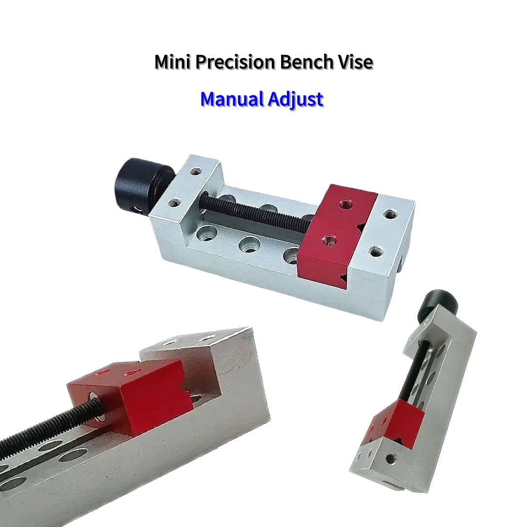 Manual Adjust Mini Precision Bench Vise Flat Jaw Small Clamp for Drilling Sculpture Model Making DIY Handicraft CNC Fixture
Manual Adjust Mini Precision Bench Vise Flat Jaw Small Clamp for Drilling Sculpture Model Making DIY Handicraft CNC Fixture