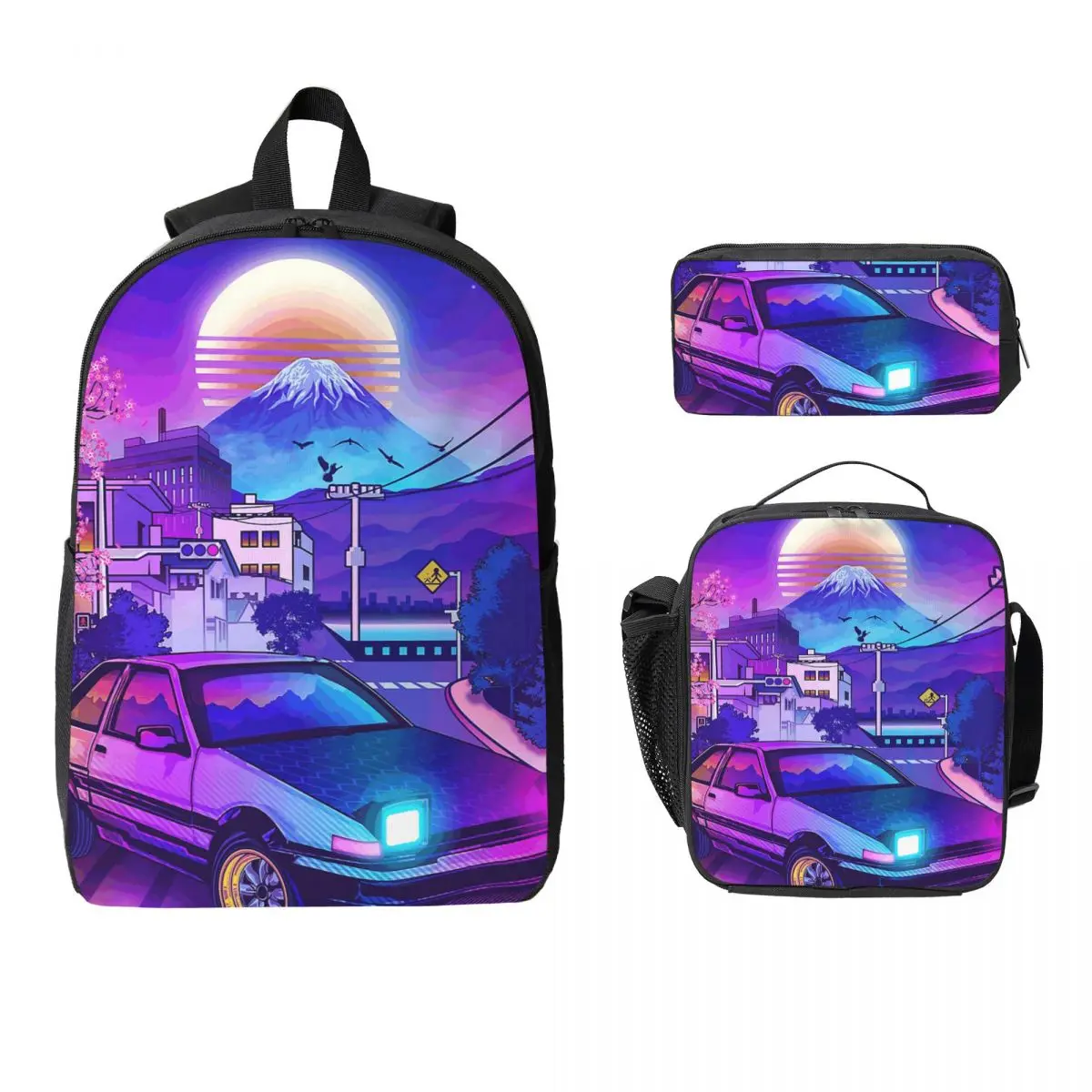 Initial D Neon Ae86 Backpack Student Boys Girls BookBag School Bag Laptop Shoulder Bags 3ps Insulated Lunch Bag Pencil Case
Initial D Neon Ae86 Backpack Student Boys Girls BookBag School Bag Laptop Shoulder Bags 3ps Insulated Lunch Bag Pencil Case