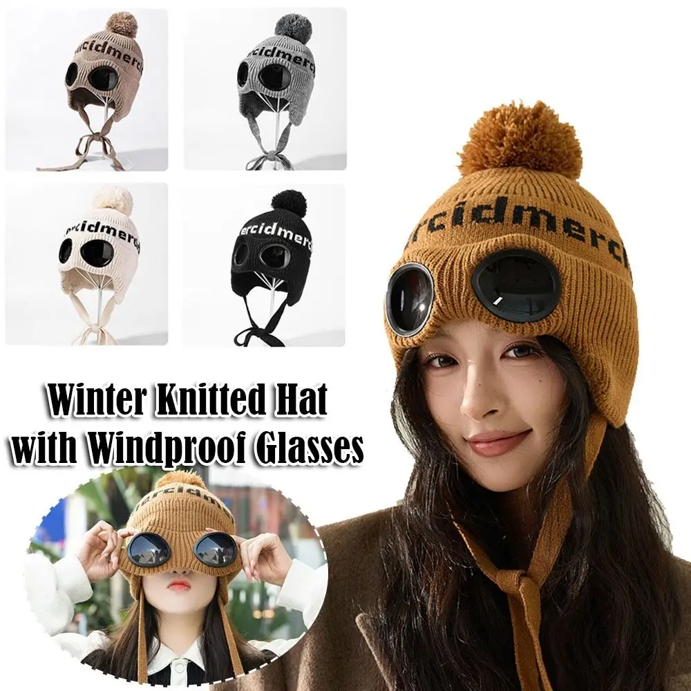 Модные ветрозащитные очки, вязаная шапка, теплая морозостойкая шапка-бини, защитные наушники, зимняя шапка с капюшоном
Модные ветрозащитные очки, вязаная шапка, теплая морозостойкая шапка-бини, защитные наушники, зимняя шапка с капюшоном