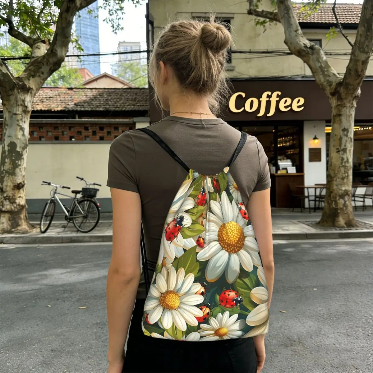 Daisy And Ladybug Pattern Backpacks Multi-function Drawstring Bundle Pocket Sports Bag Book Bags for Travel Students
Daisy And Ladybug Pattern Backpacks Multi-function Drawstring Bundle Pocket Sports Bag Book Bags for Travel Students