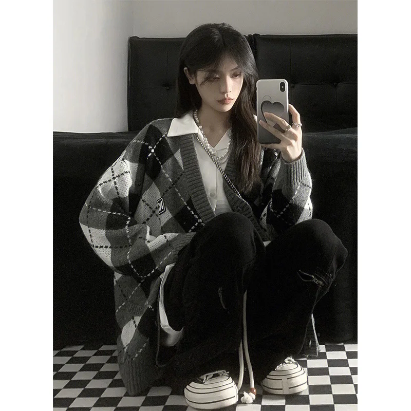 American Retro id Sweater Cardigan Women's Autumn Winter New Sle High Sensation Gentle Lazy Knitted irt
American Retro id Sweater Cardigan Women's Autumn Winter New Sle High Sensation Gentle Lazy Knitted irt