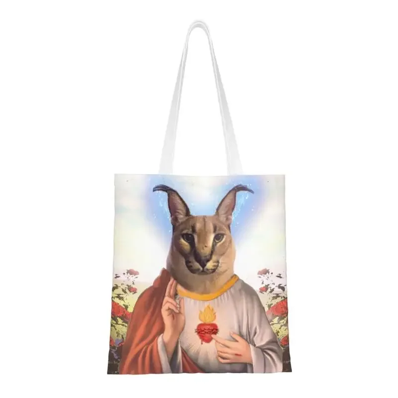 Kawaii Printed The Holy Floppa Tote Shopping Bags Portable Canvas Shoulder Shopper Cat Handbag
Kawaii Printed The Holy Floppa Tote Shopping Bags Portable Canvas Shoulder Shopper Cat Handbag