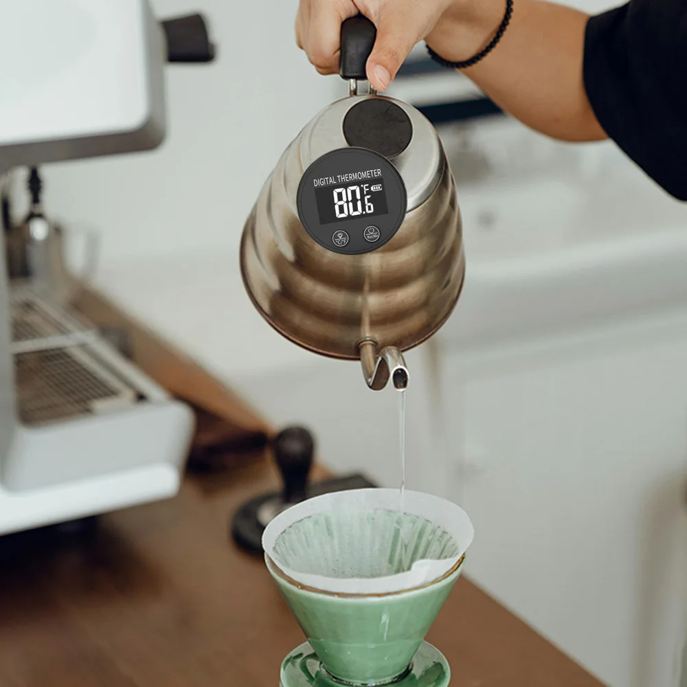 Household Digital Coffee Thermometer Probe Instant Read Waterproof Liquid Thermometer Black Food Temp Gauge Barista
Household Digital Coffee Thermometer Probe Instant Read Waterproof Liquid Thermometer Black Food Temp Gauge Barista