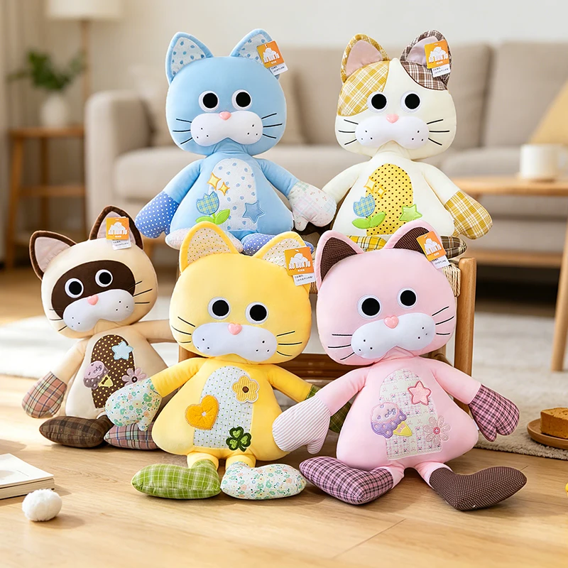 65cm Patchwork Cat Plush Toy, Soft Stuffed Animal Doll with Checkered & Polka Dot Design, Cute Gift for Kids & Cat Lovers
65cm Patchwork Cat Plush Toy, Soft Stuffed Animal Doll with Checkered & Polka Dot Design, Cute Gift for Kids & Cat Lovers