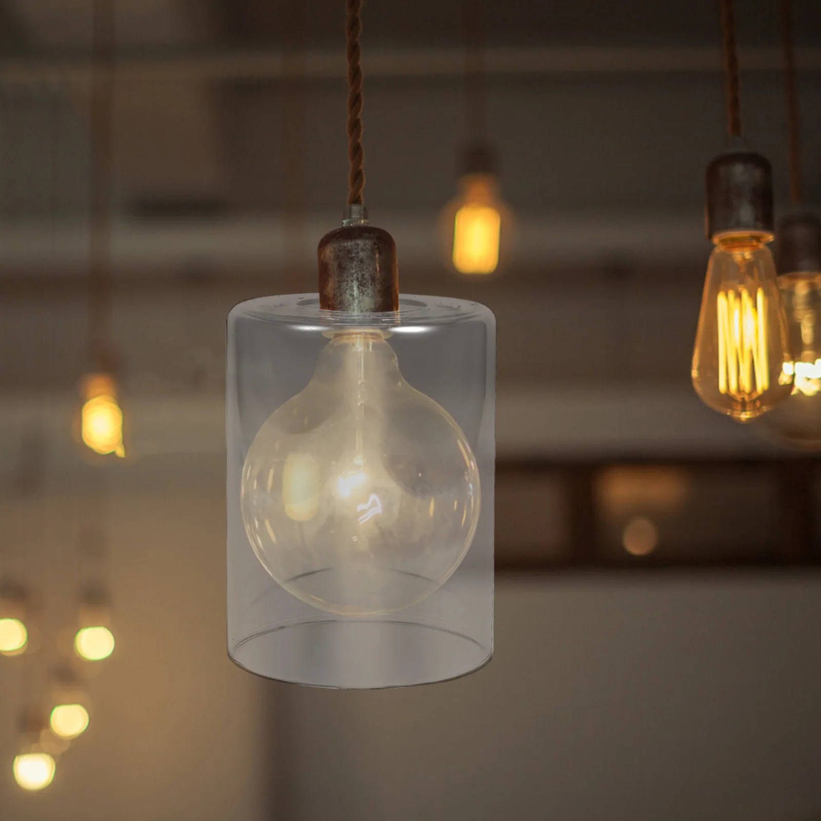 Transparent Glass Cylindrical Lampshade Clear Design Protective Cover for Modern Home Light Fixtures Transparent Lampshade
Transparent Glass Cylindrical Lampshade Clear Design Protective Cover for Modern Home Light Fixtures Transparent Lampshade