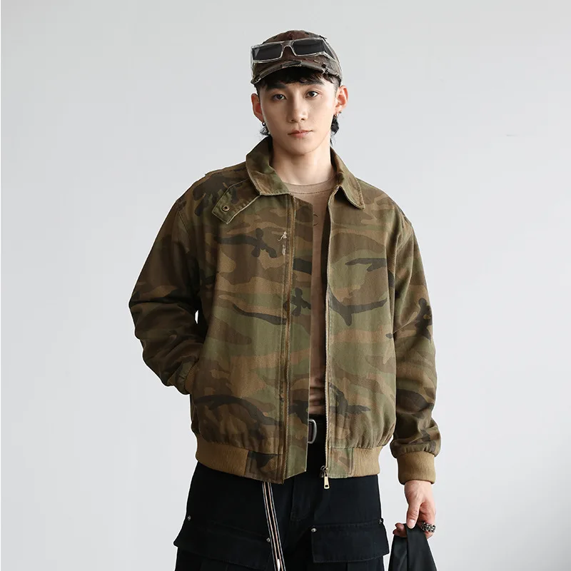 Camouflage Cargo Motorcycle Jacket Men Streetwear Hip Hop Fashion Retro Loose Casual Short Bomber Jacket Girl Boyfriend Coat
Camouflage Cargo Motorcycle Jacket Men Streetwear Hip Hop Fashion Retro Loose Casual Short Bomber Jacket Girl Boyfriend Coat
