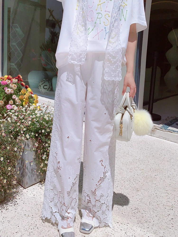 MissLuxury Magic Legs 25 New White Pants Spring Summer Lace Hollow Design Wide Leg Long Pants Women High Waist Straight Leg C...
MissLuxury Magic Legs 25 New White Pants Spring Summer Lace Hollow Design Wide Leg Long Pants Women High Waist Straight Leg C...