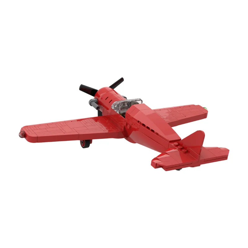 Golden Age Air Racer MOC Building Bricks Model, DIY Assembly Vintage Racing Plane Kit For Collection And Desktop Display
Golden Age Air Racer MOC Building Bricks Model, DIY Assembly Vintage Racing Plane Kit For Collection And Desktop Display
