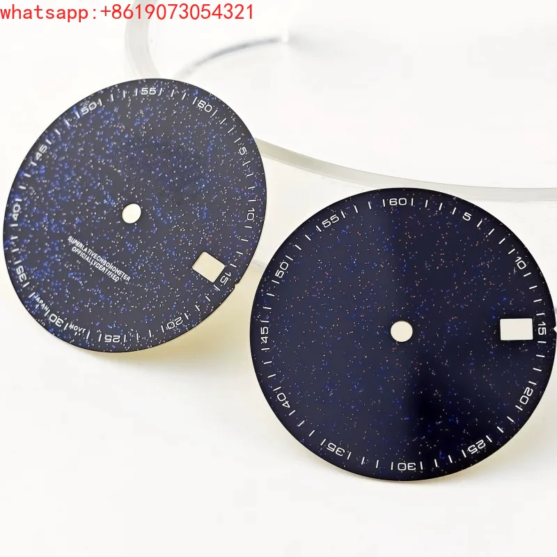 NH35 dial enamel surface blue gold sand literal modification NH36/4R35 mechanical watch watch accessories size 28.5
NH35 dial enamel surface blue gold sand literal modification NH36/4R35 mechanical watch watch accessories size 28.5